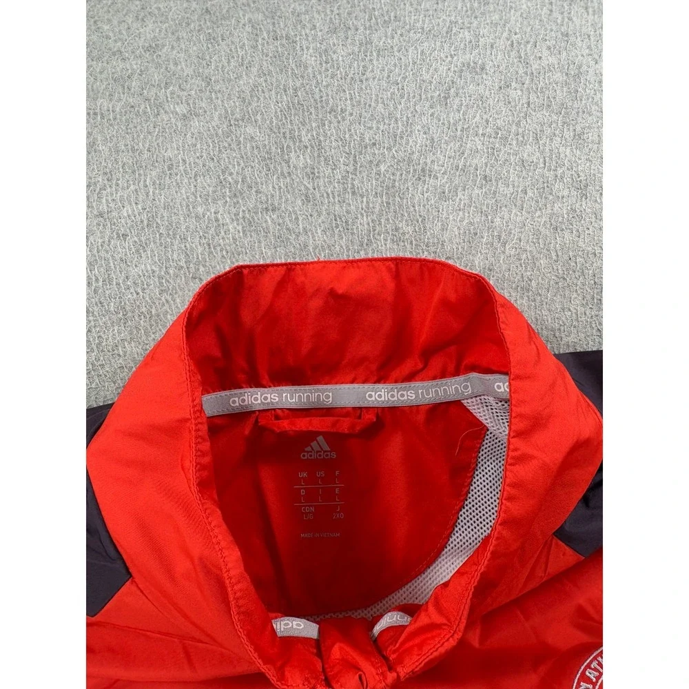 Boston Marathon 2018 Adidas Stitched Logo Running Jacket (Men's large) Orange